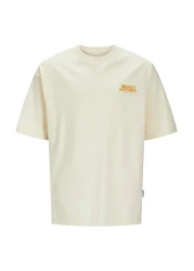 Jack & Jones JORROXBURY TYPE TEE SS CREW NECK JNR 12275948 Antique White