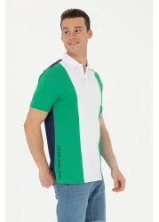 U.S. Polo Assn. Men's Green Polo Neck T-Shirt 50263396 -Vr054