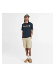 Timberland Linear Logo Short Sleeve Tee Erkek Lacivert Tshirt Tb0a5upq4331