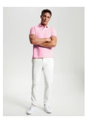Tommy Hilfiger Tommy Hilfiger Mens Pink 1985 Short Sleeve Polo T-Shirt