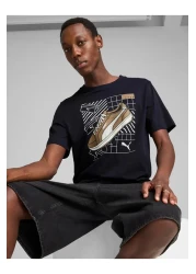 Puma Graphic Print Round Neck T-Shirt