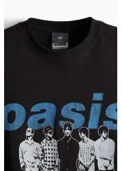 H&M Loose Fit Printed T-shirt