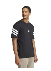 adidas تي شيرت Essentials مطبوع عليه شعار 3-Stripes