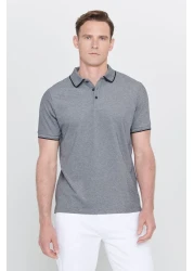 AC&Co / Altınyıldız Classics Men's Slim Fit Polo Collar T-Shirt - Non-Shrinkable Cotton Fabric