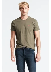 Levi's Men's Khaki Crew Neck T-shirt 56605-0110
