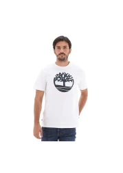 Timberland B0a2c2r1001-r Ss Kennebec River Tree Logo Tee Erkek T-shirt Beyaz