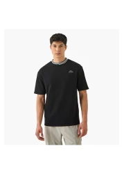 Kappa Kappa Logo Print T-shirt with Contrast Trim