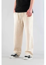 bombe Men's Pants Elastic Waist Slim Fit Flexible Lycra Basic Cotton Jogger