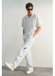 Trendyol Collection Premium White Label Detailed Loose Fit Pants - Limited Edition TMNSS23PL00038