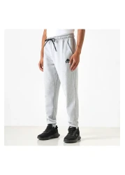 Kappa Logo Detail Joggers with Drawstring Closure and Pockets