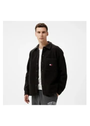 Tommy Hilfiger Tommy Jeans Badge Teddy Men's Black Shirt