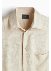 H&M Regular Fit Satin Shirt