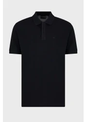 Emporio Armani تيشيرت رجالي بياقة بولو 100% قطن بأزرار مخفية - EM 000850 AF12955