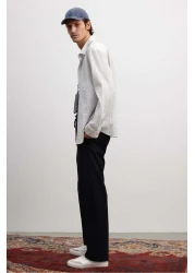 H&M بنطلون سيرساكر مريح