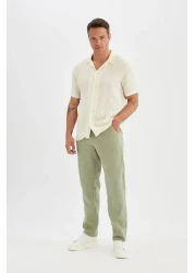 Defacto Relax Fit Straight Leg Cotton Trousers D2972Ax24Sm