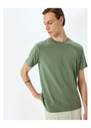 Koton Cotton Crew Neck Regular Fit Short Sleeve Basic T-Shirt