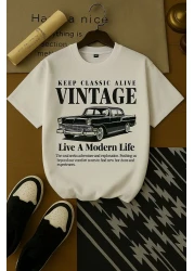 BENROMA 1 T-Shirt Gift for Purchases of 6 or More in Cart - Vintage Printed Oversize Unisex T-Shirt