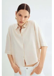 H&M Linen-blend shirt