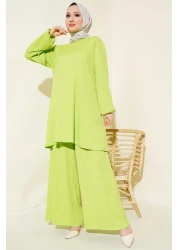 Bigdart Green Tunic and Pants Set - Women 6663
