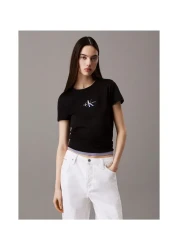 Calvin Klein Calvin Klein Women Black Gradient Monologo Short Sleeve T-Shirt