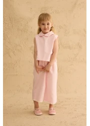 Fahhar Kids Slit Detailed Trousers Suit Pink