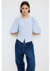H&M Linen-blend blouse