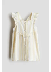 H&M Flounce-trimmed cotton dress