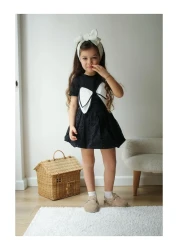 My Kids Wear Girl's Patterned Top and Bottom Set