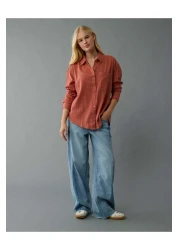 American Eagle قميص Ae Perfect بأزرار
