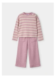 Mayoral Pink Striped Girl's Set