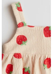 H&M Crinkled bubble-hem dress