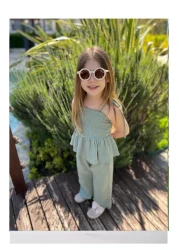 My Kids Wear Ruffle Detailed Girl's Suit