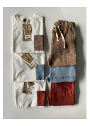 rg kidsstore مجموعة تي شيرت موسلين للأطفال
