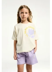 U.S. Polo Assn. U.S. Polo Assn. Girl's Yellow Shorts Set