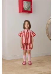 Tics Tile Striped Poplin Set