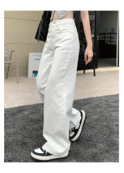 SHEVEGA White Wide Leg Wide Leg Jeans