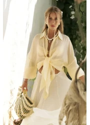 BOHEMAİ Lyra Oversize Yellow Shirt