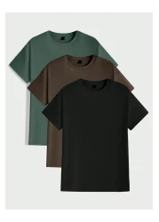 DAXİS Sportwear Company مجموعة Advantage مكونة من 3 قطع - تي شيرت بأكمام قصيرة