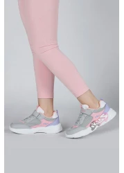 Jump 30013 Light Gray - Pink Girl's Sneaker Casual Sneakers