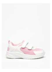 Kappa Girls' Textured Sneakers with Hook and Loop Closure