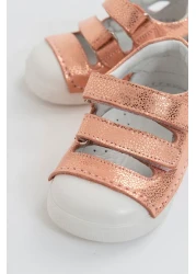 mnpc Unisex Children's Powder Leather First Step Shoes with Orthopedic Support