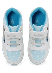 Frozen White Girl's Sneakers - Velcro Design