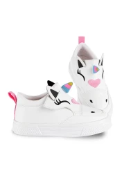 Denokids Unicorn White Girls Sneakers Sports Shoes