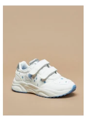 DİSNEY Frozen Print Sneakers with Hook and Loop Closure