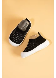 Mumenim Hobyo Boys & Baby Flexible, Non-Slip Orthopedic Sole Black First Step Shoes