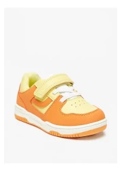 Barefeet Colourblock Sneakers with Hook and Loop Closure