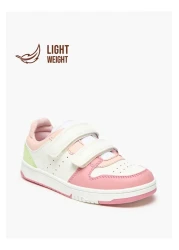 Little Missy Colourblock Sneakers with Hook and Loop Closure