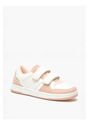 Little Missy Colourblock Sneakers with Hook and Loop Closure