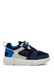 Tonny Black Kids Unisex Navy Blue Sax Comfortable Fit Velcro Shoes