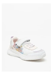 DİSNEY Princess Print Sneakers with Hook and Loop Closure